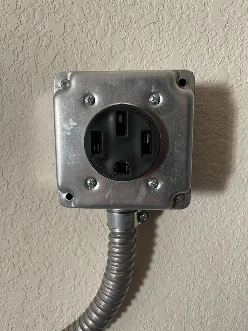 NEMA 14-50 outlet installed for Electrical Panel Upgrade in East Vincent